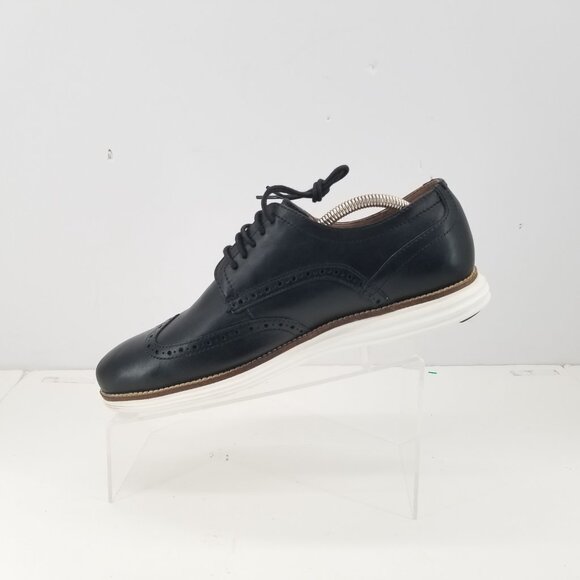 Cole Haan Original Grand Men's Size 9.5M Wingtip Dress Black Casual Shoe C26469 - Picture 1 of 11